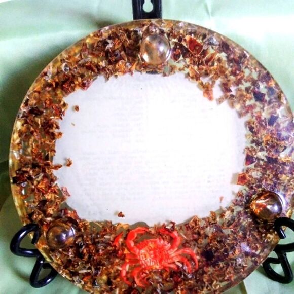 Trivet Gumbo Recipe Lucite Rice & Spices Lugniappe, LTD of New Orleans. VINTAGE - Picture 4 of 4